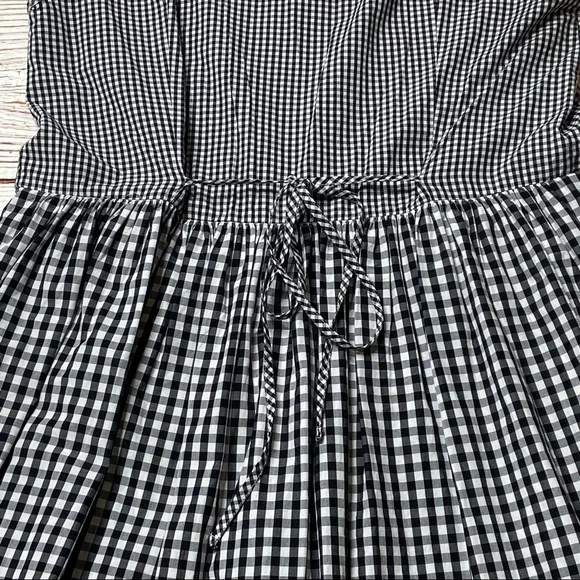 Madewell Tie Back Cotton Gingham Dress Sz S - Picture 16 of 16